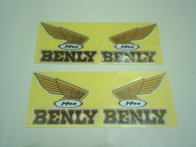 2 pairs of Honda Benly S110 side cover emblems