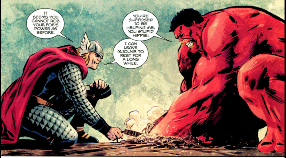 [Marvel] has Hulk ( any color) ever lifted Thor's hammer by sheer