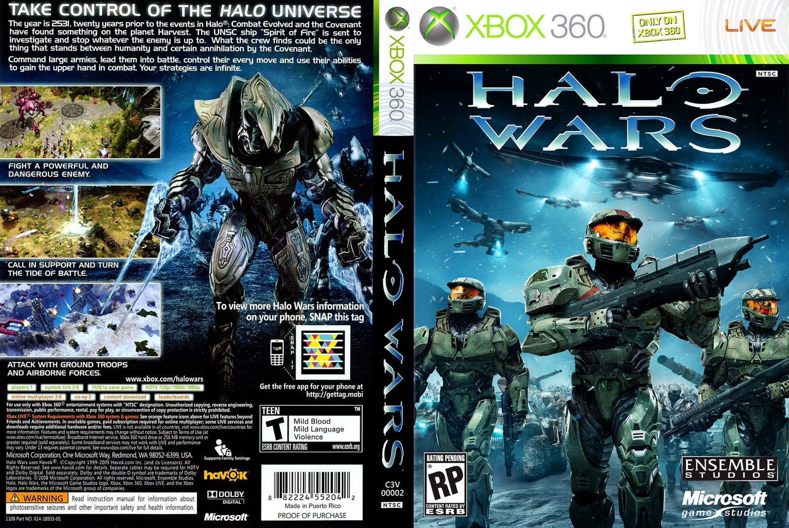 Halo Wars me vino en pack en