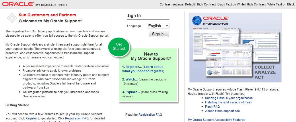 My Oracle Support