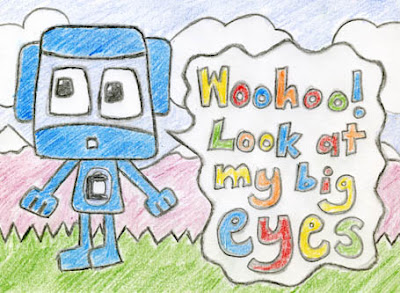 Big Eyed Cubist Mascot Big Eyed Cubist Mascot