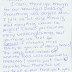 Nice Note in Today's Mail