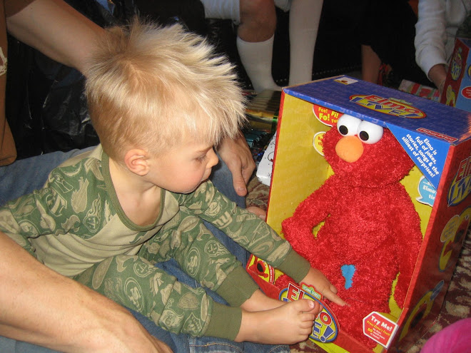 Grandma and Grandpa got him Elmo