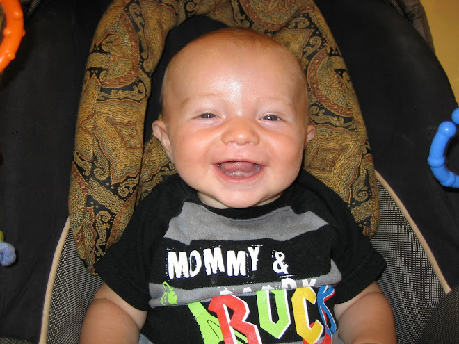 Love the smile, he is such a happy baby!