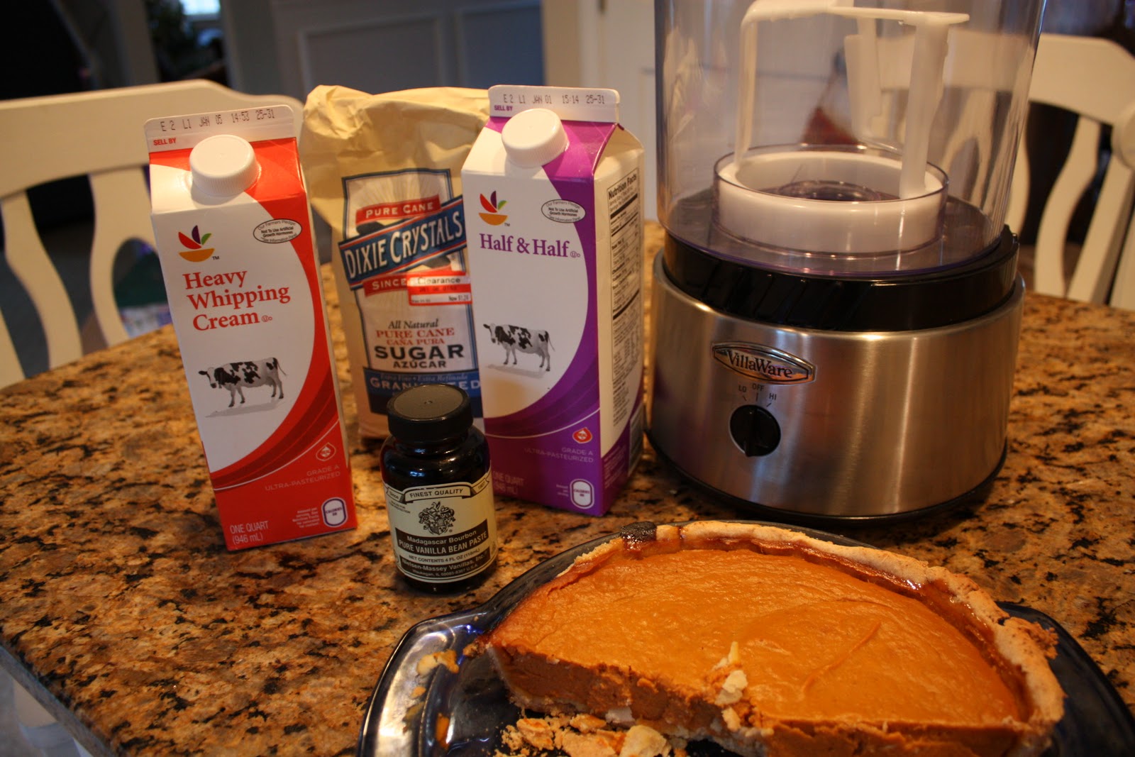 Leftover Pumpkin Pie Ice Cream