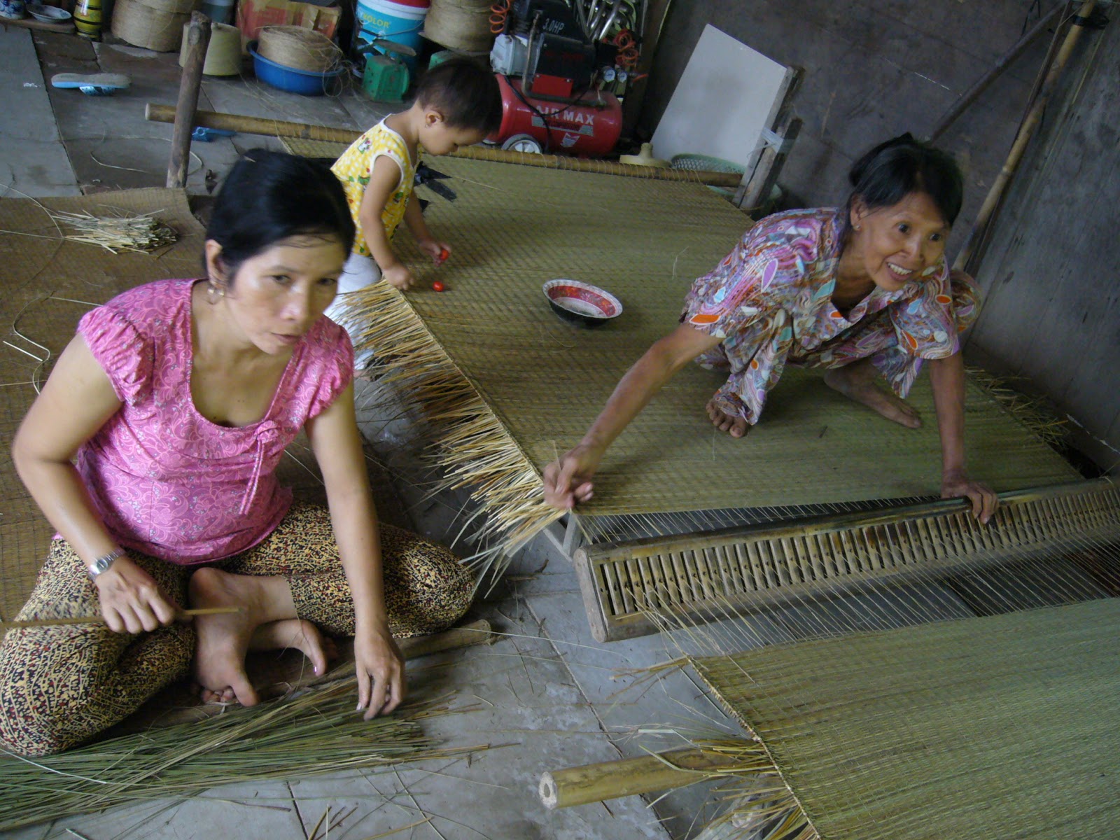 adventures in sustainability Traditional Reed Mats in Ben Tre, Vietnam