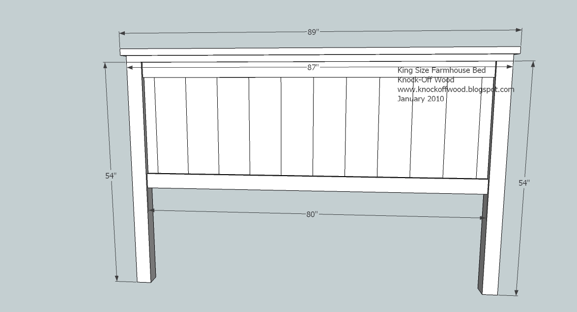 King Headboard Plans