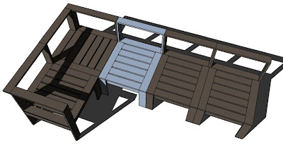 outdoor wood sectional furniture plans