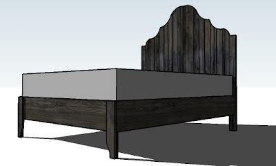 Knock-Off Wood: FURNITURE PLANS: Swedish Planked Bed, Scalloped Arch 