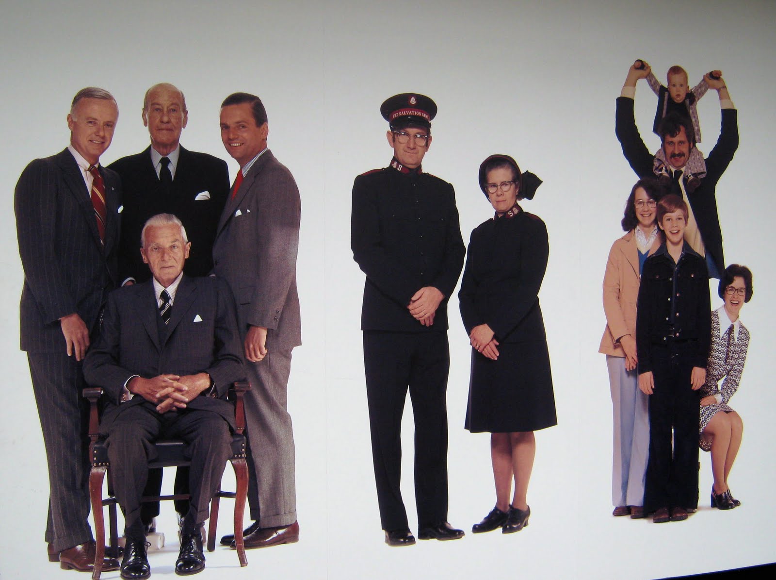 Corning NY Step by Step Life sized photos at Corning NY City Hall