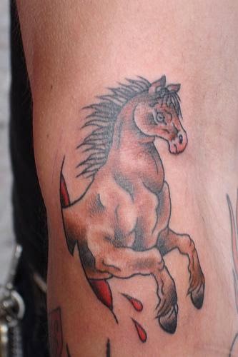 tribal horse tattoo. horse tattoo