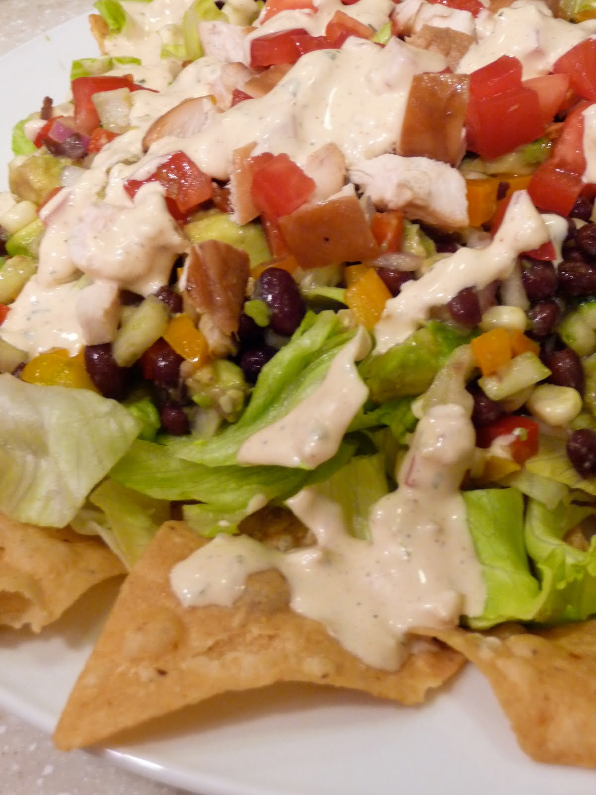 Epicurean Mom: Zesty Fiesta Salad w/a Chipotle Ranch Dressing