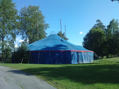 Circus tent in spring
