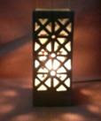 Batik Style Carved Table Lamp