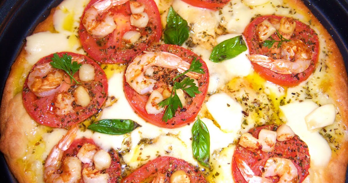 What's Cookin' Italian Style Cuisine Shrimp and Scallop Margarita Pizza