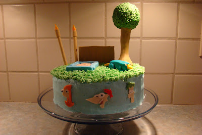 Phineas  Ferb Birthday Cake on Phineas And Ferb Backyard Beach