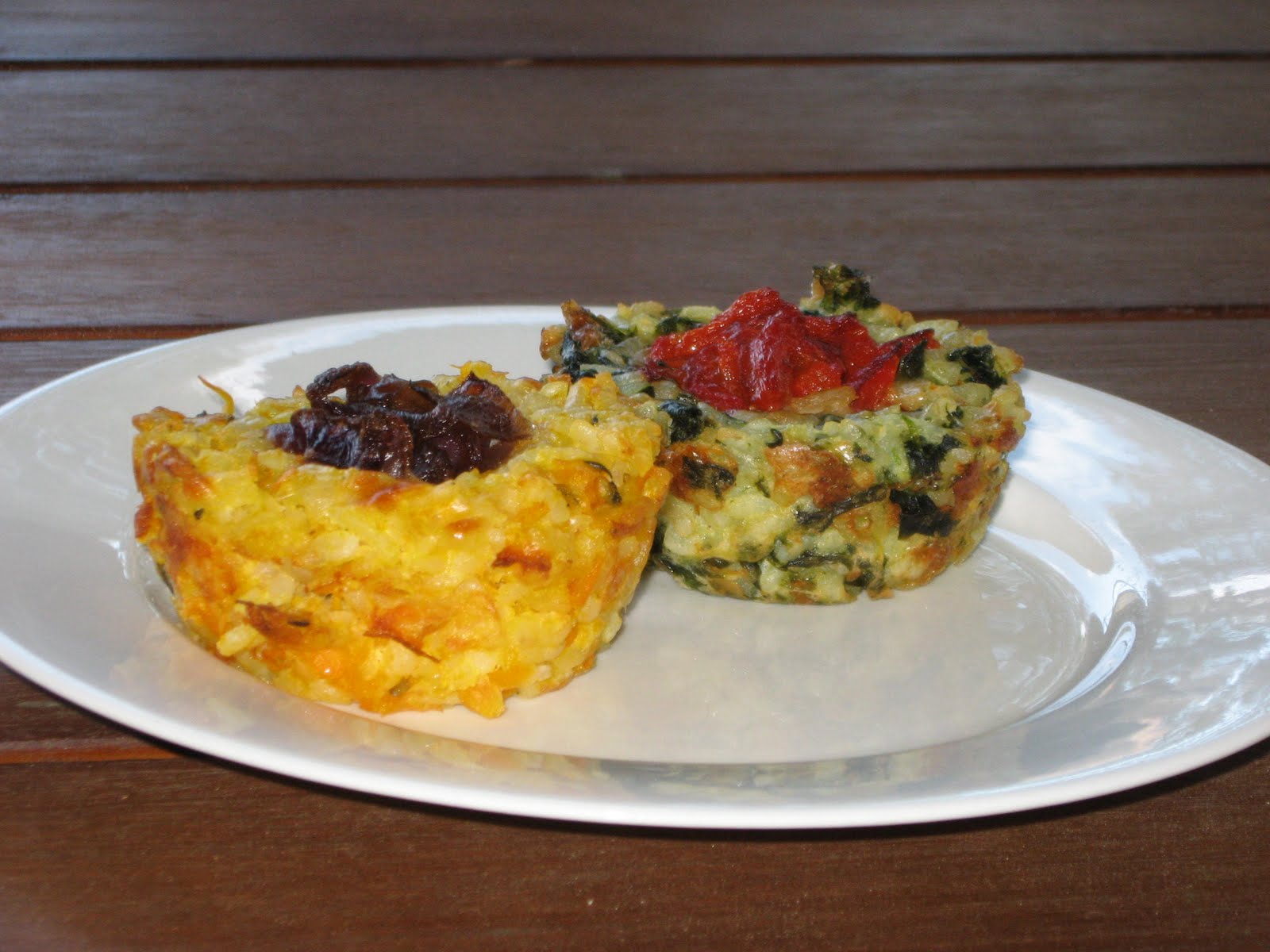 Veg with Edge Risotto cakes