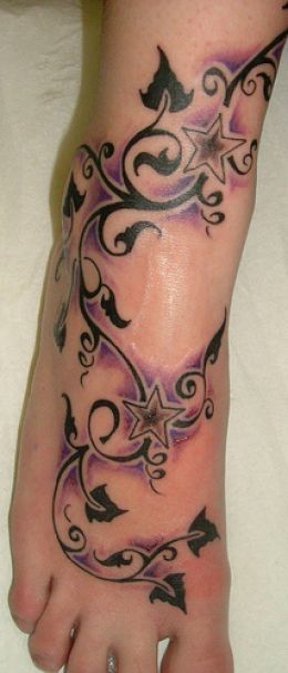 shooting stars tattoo. Shooting star tattoos are also