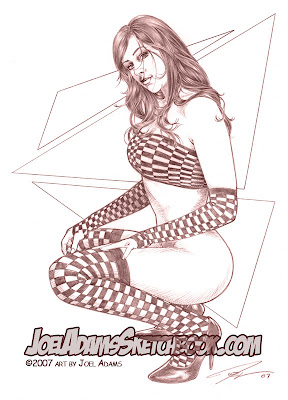 Joel Adams pin up drawings