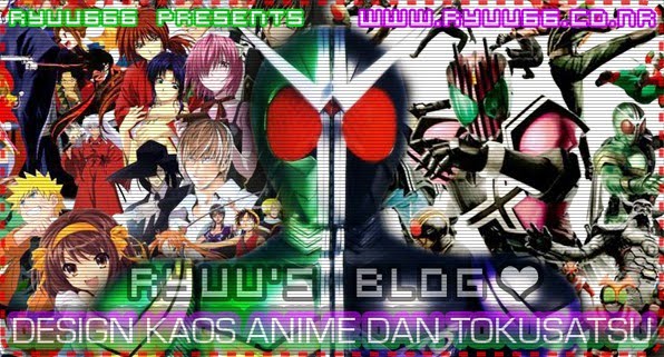 DESIGN KAOS ANIME DAN TOKUSATSU : by ryuu666