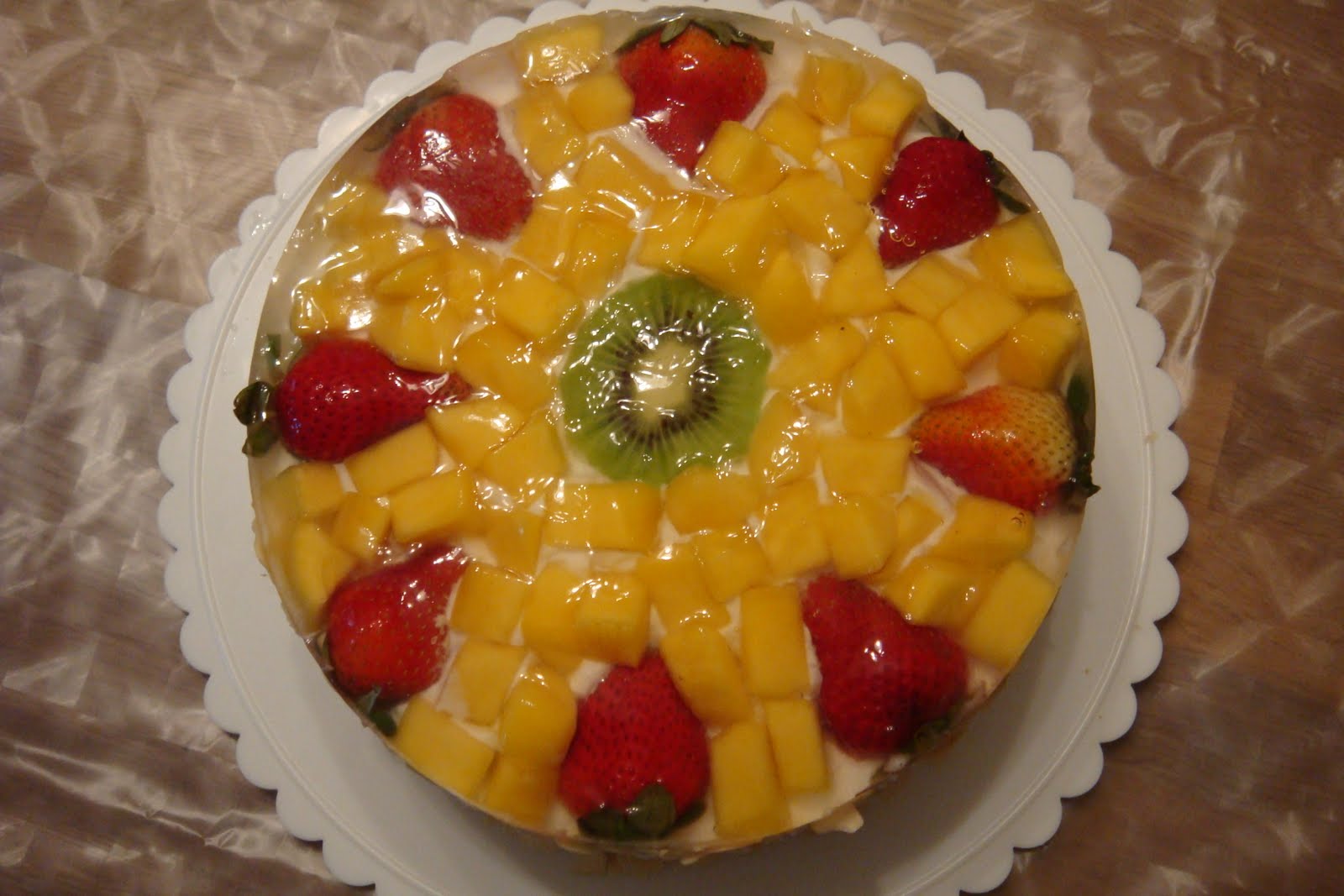 Cookiss Sheryl's Kitchen Mango Fruit Flan Cake