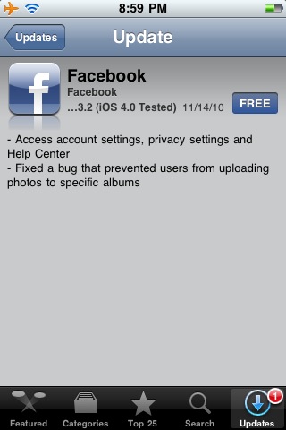 I noticed today that Facebook