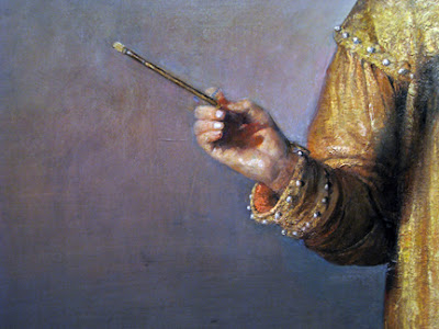 Odd Nerdrum, detail from Self-Portrait as the Prophet of Painting, 1997
