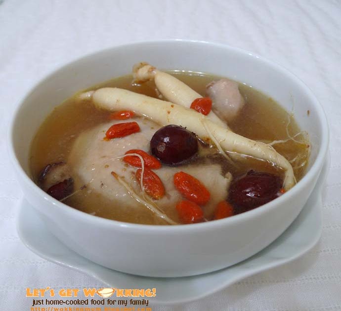 Let's get Wokking! Ginseng Chicken Soup 人参鸡汤 Singapore Food Blog on