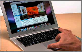 MacBook Air multitouch trackpad