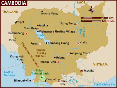 Cambodian Capital Map