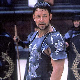 think of gladiators the only th...