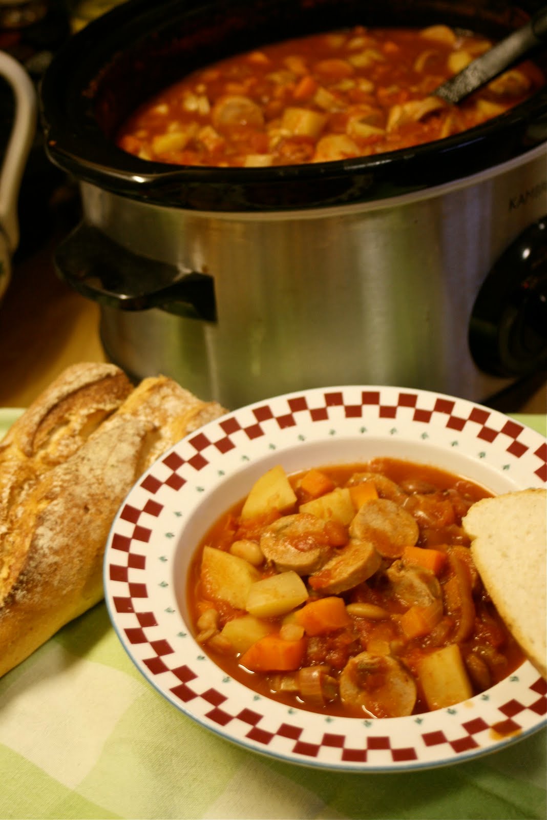 What's for dinner Mum? Sausage and Bean Hotpot