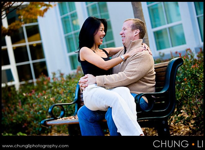 san francisco downtown engagement portrait