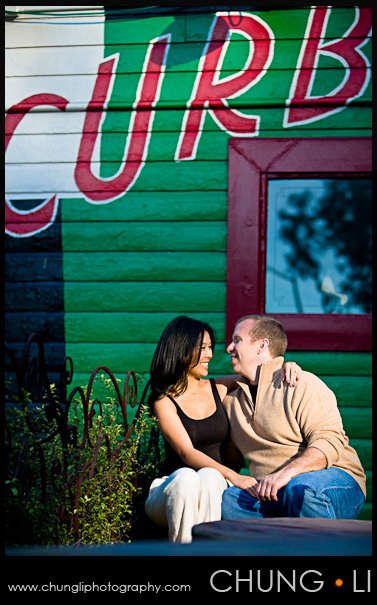 san francisco downtown engagement portrait