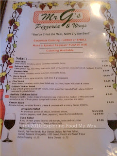 Mr. G's Menu Page 1 Mr. G's Menu Page 1