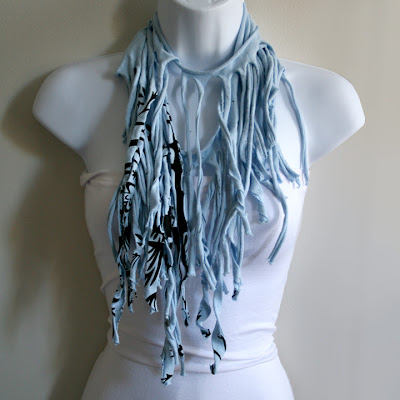 shirt scarves diy scarf fringe tshirt own wrapped finished medium been april