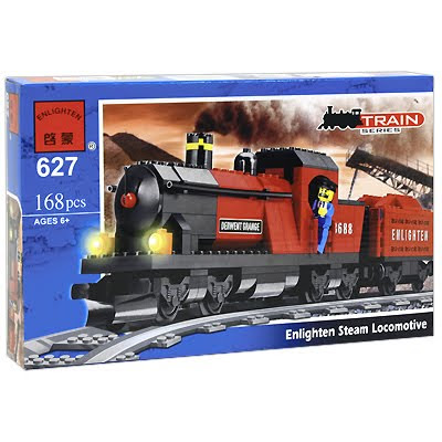 Enlighten train series lego конструктор лего паровоз