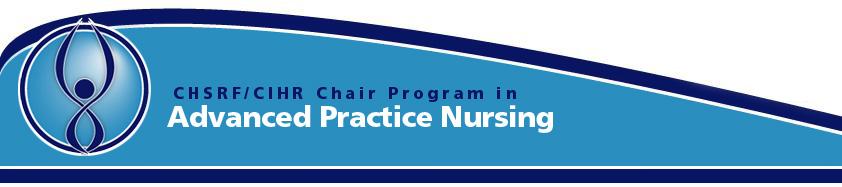 CHSRF/CIHR Chair in Advanced Practice Nursing