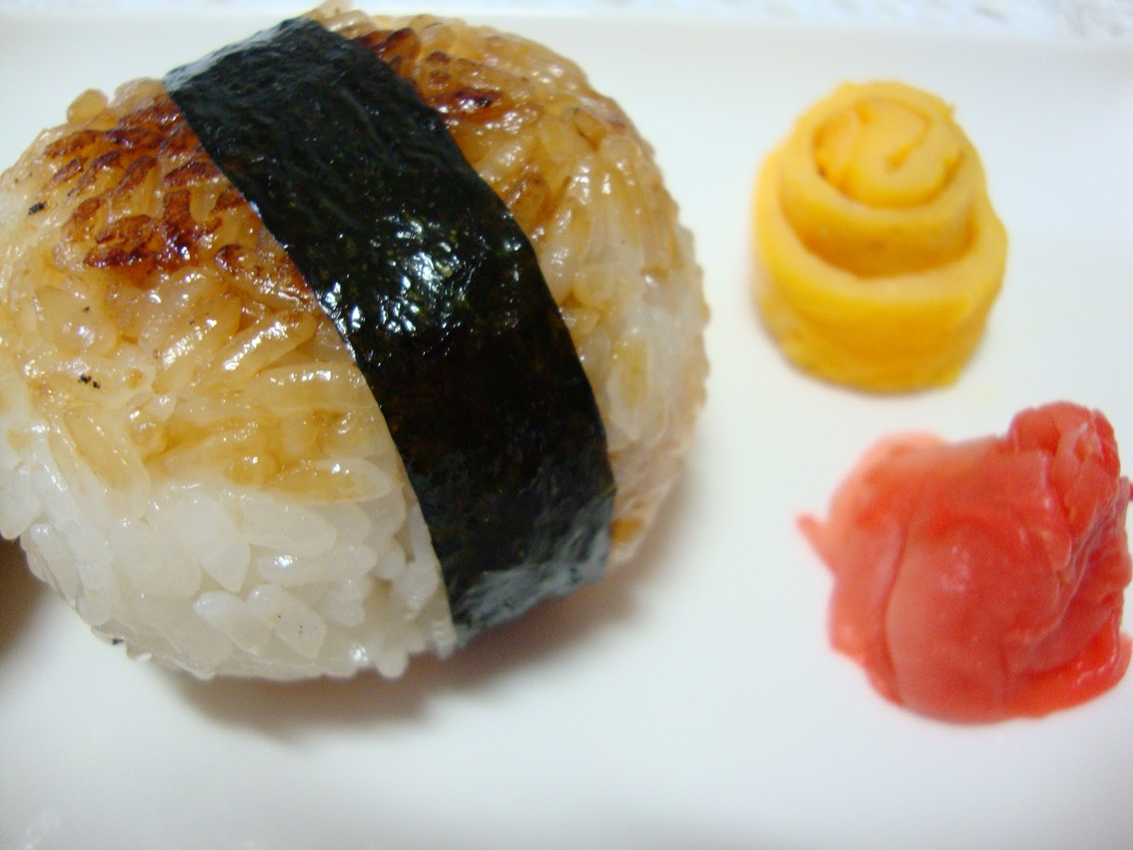 My Culinary Memoirs Yaki Onigiri (filled with Tamogoyaki)