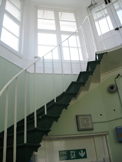 Spiral staircase up to the turret