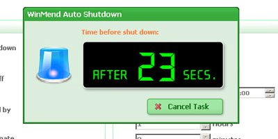 Automatically shutdown computer