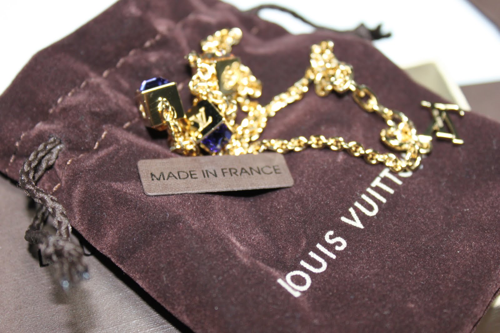 Louis Vuitton Sweet Monogram Black Enamel Pendant