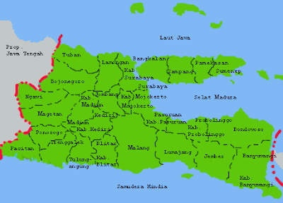 Peta Jawa Timur (Jatim)