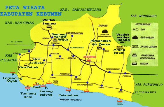 peta Kabupaten Kebumen