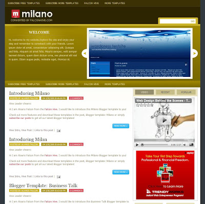 Milano Blogger Template