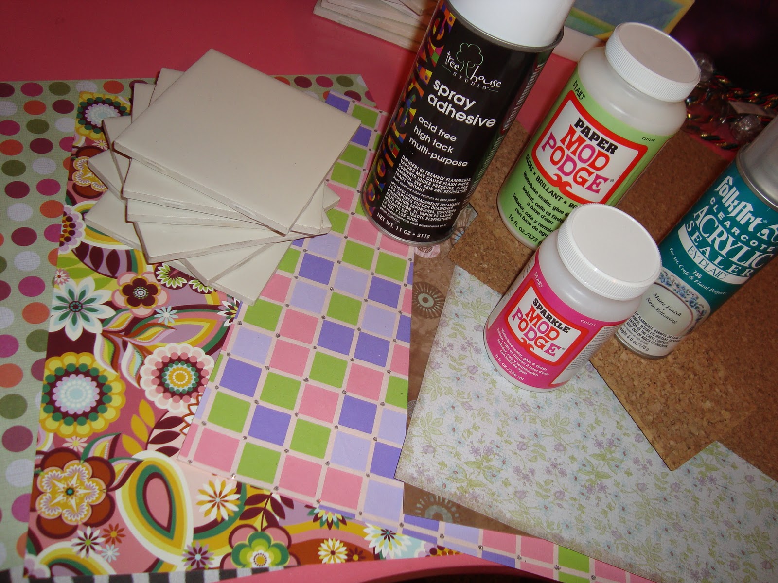 Anngela's Pretty Little Things Custom Tile Coasters {Tutorial}