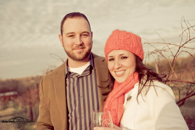 Engaged couple at Arrington Vineyards near Nashville