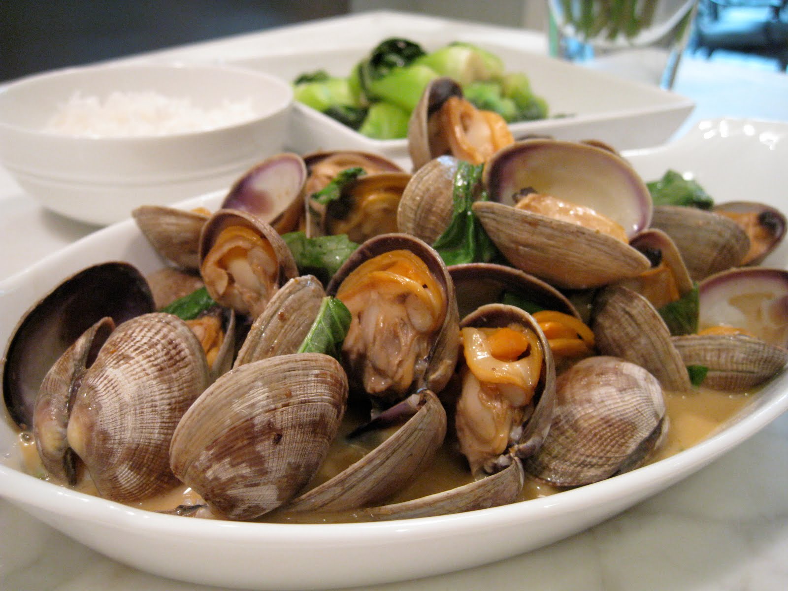 Manila Clams in Red Curry Coconut