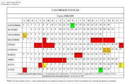 Calendario escolar SES El Provencio