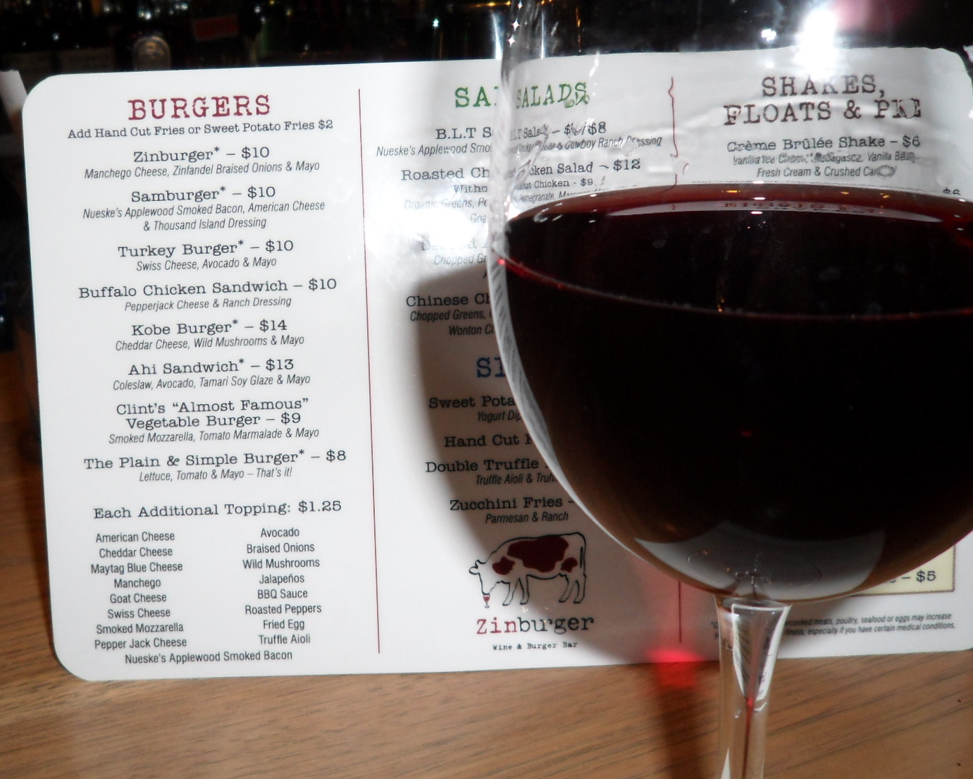 The Cook's Tour Food.Baking.Travel. ZinBurger Clifton, NJ